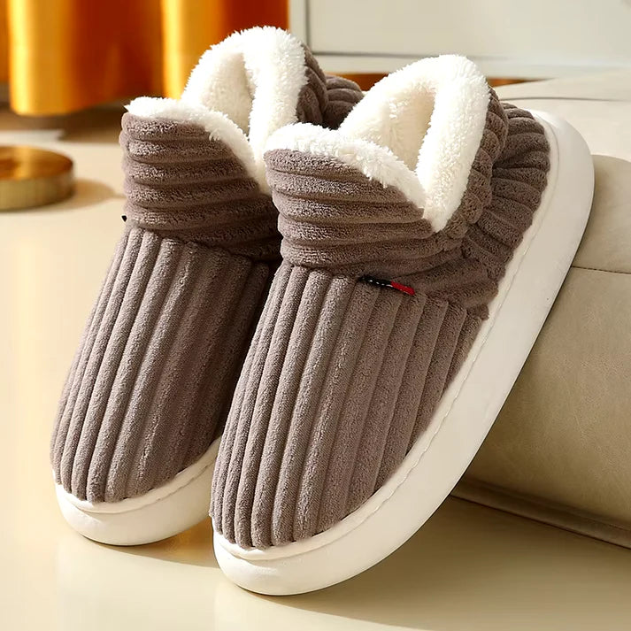 Comfortabele pantoffels met fleece voering