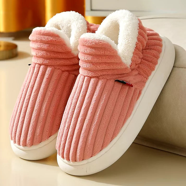 Comfortabele pantoffels met fleece voering