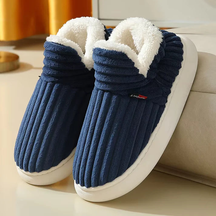 Comfortabele pantoffels met fleece voering