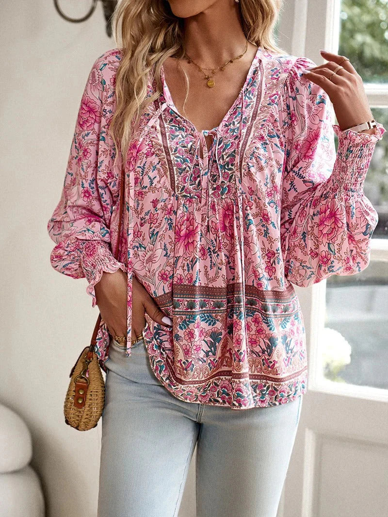 Elegante blouse met bloemen voor dames