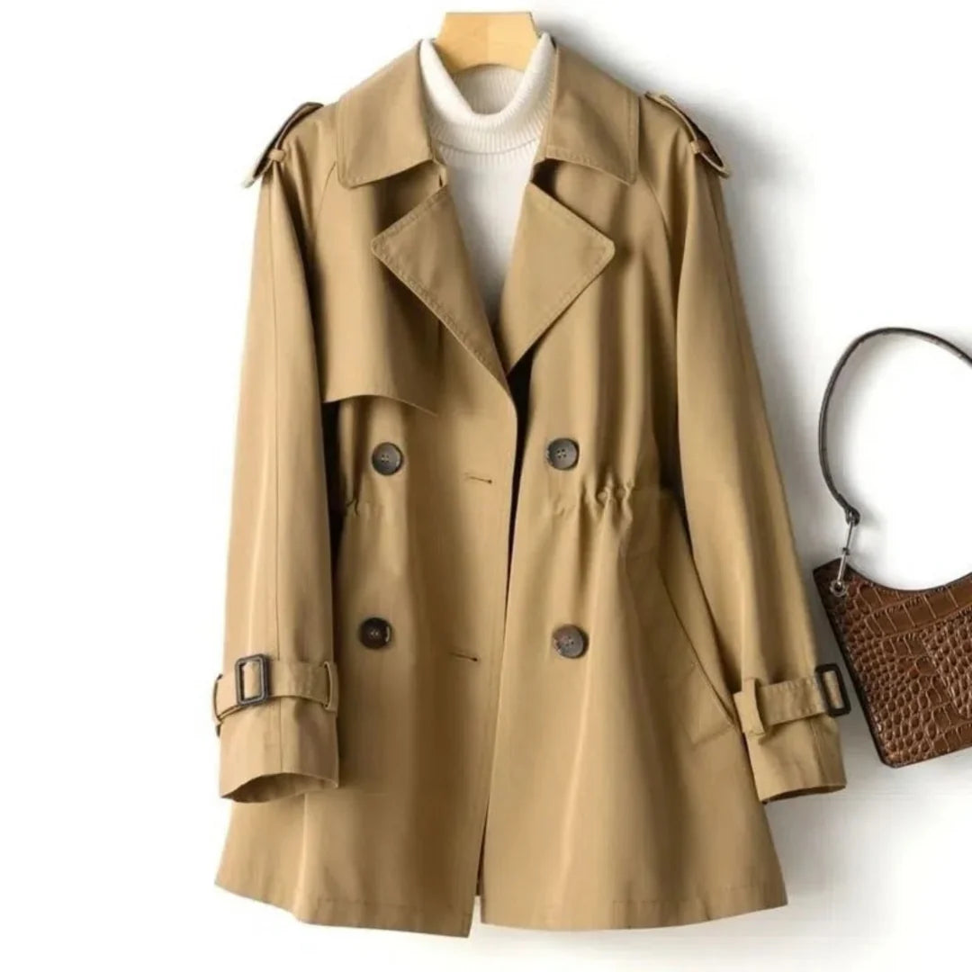 lange trenchcoat voor dames