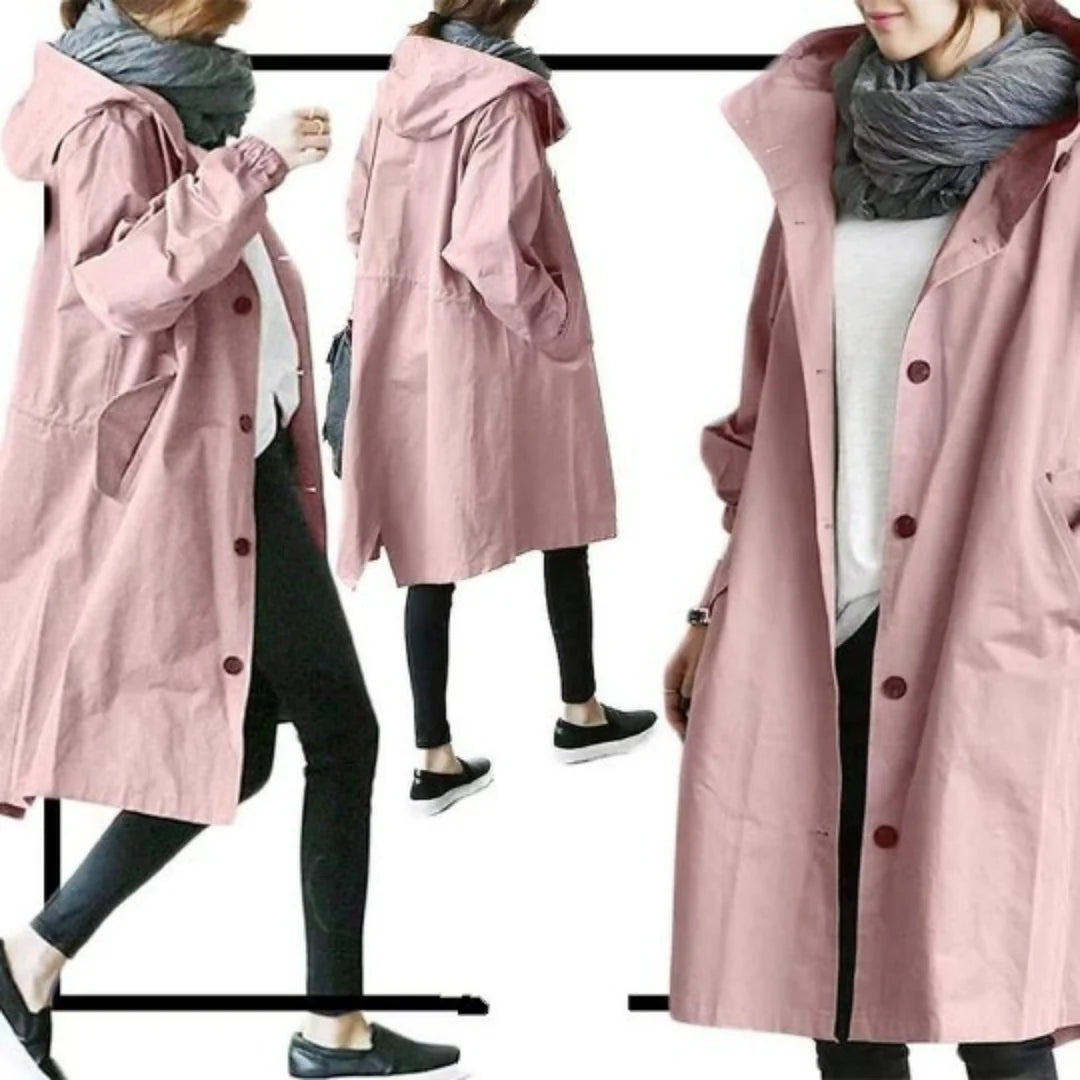 Lange trenchcoat voor dames