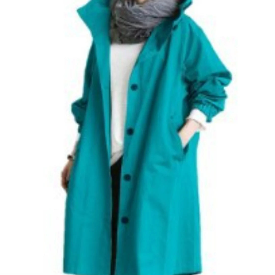 Lange trenchcoat voor dames