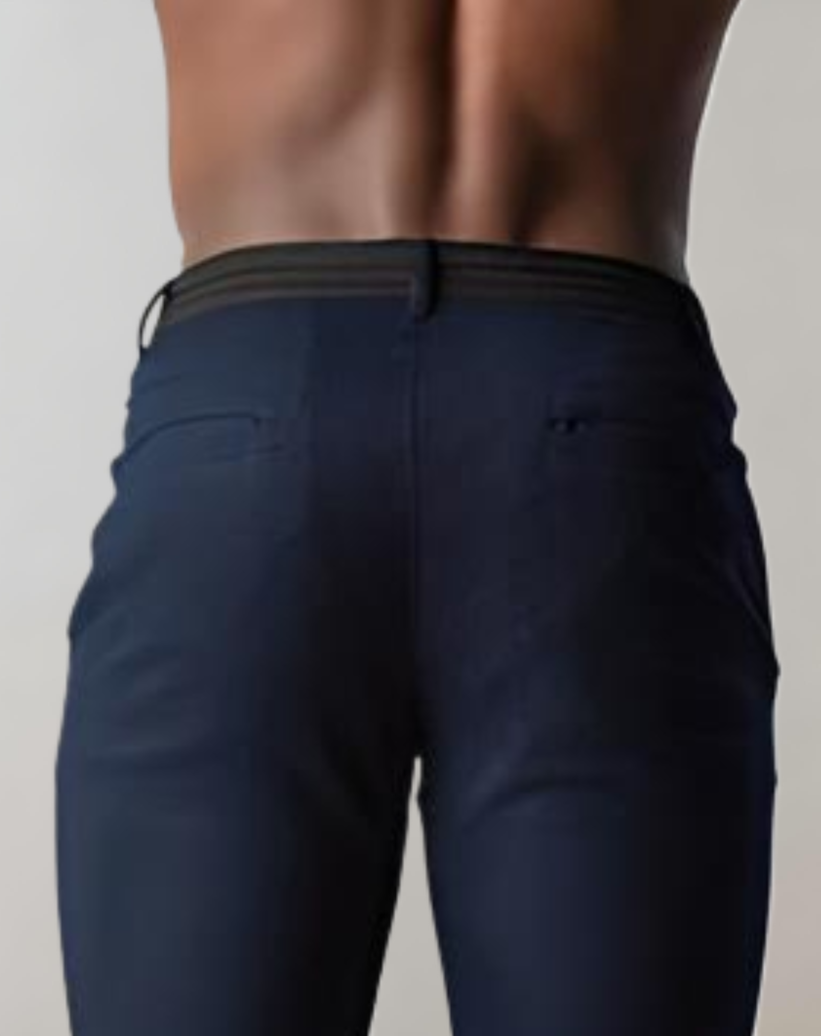 effen kleur skinny jogger voor heren met meerdere zakken