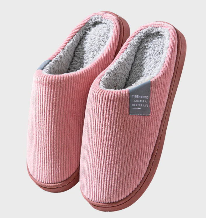 Warme en comfortabele pantoffels met fleece voering