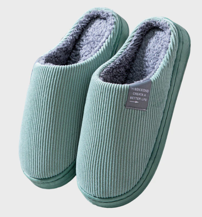 Warme en comfortabele pantoffels met fleece voering