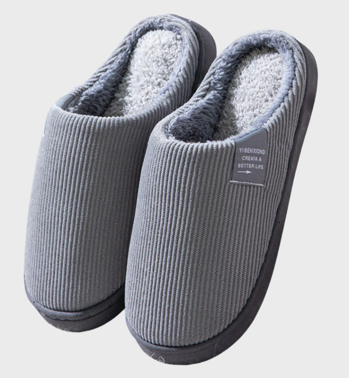 Warme en comfortabele pantoffels met fleece voering