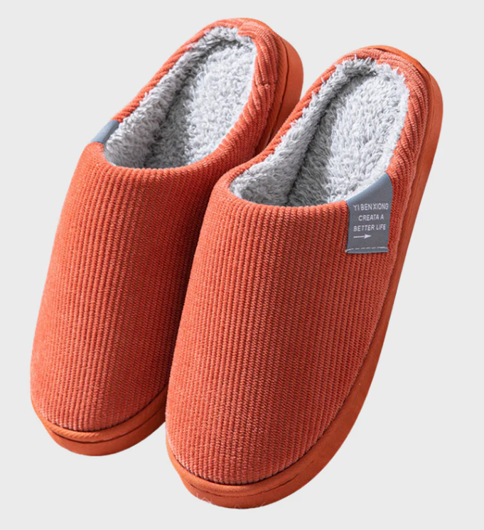 Warme en comfortabele pantoffels met fleece voering