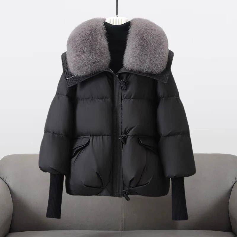 Luxe Puffer Jas met bontkraag voor dames