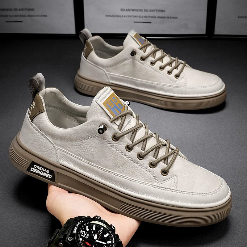 Casual leren sneakers voor heren